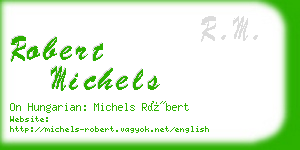 robert michels business card